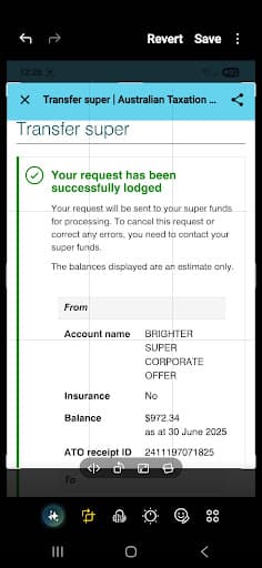 Brighter Super — Customer photo